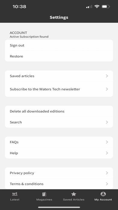 WatersTechnology screenshot 1