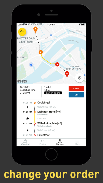 Watertaxi Rotterdam screenshot 2