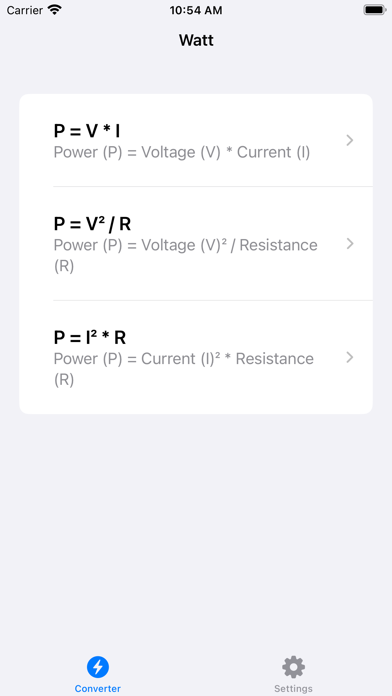 Watt - Power calculator screenshot 3