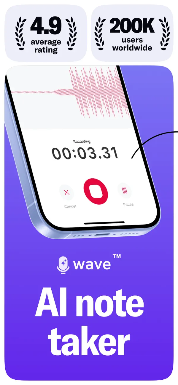 Wave AI Note Taker & Recorder screenshot 6
