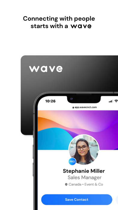 Wave: Digital Business Card screenshot 1