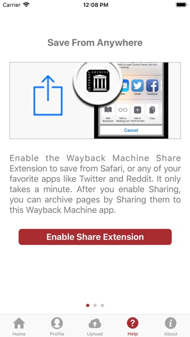 Wayback Machine screenshot 1