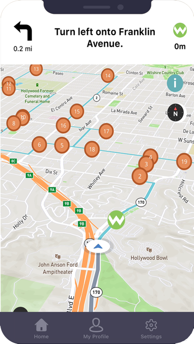 Wayfarer GPS Audio Guides screenshot 1