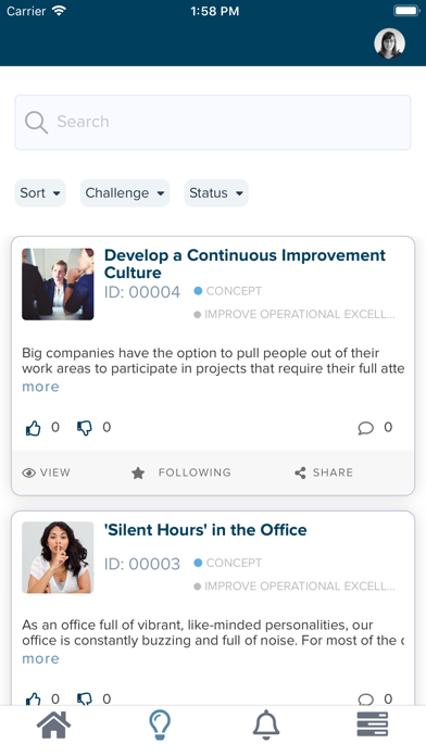 Wazoku Idea App screenshot 2