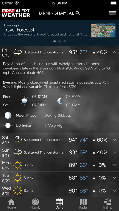 WBRC First Alert Weather screenshot 2