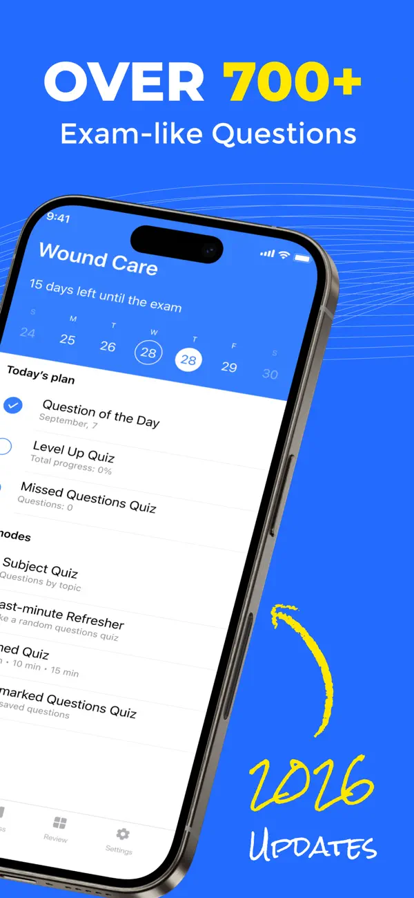 WCC Exam: Wound Care Prep 2026 screenshot 3