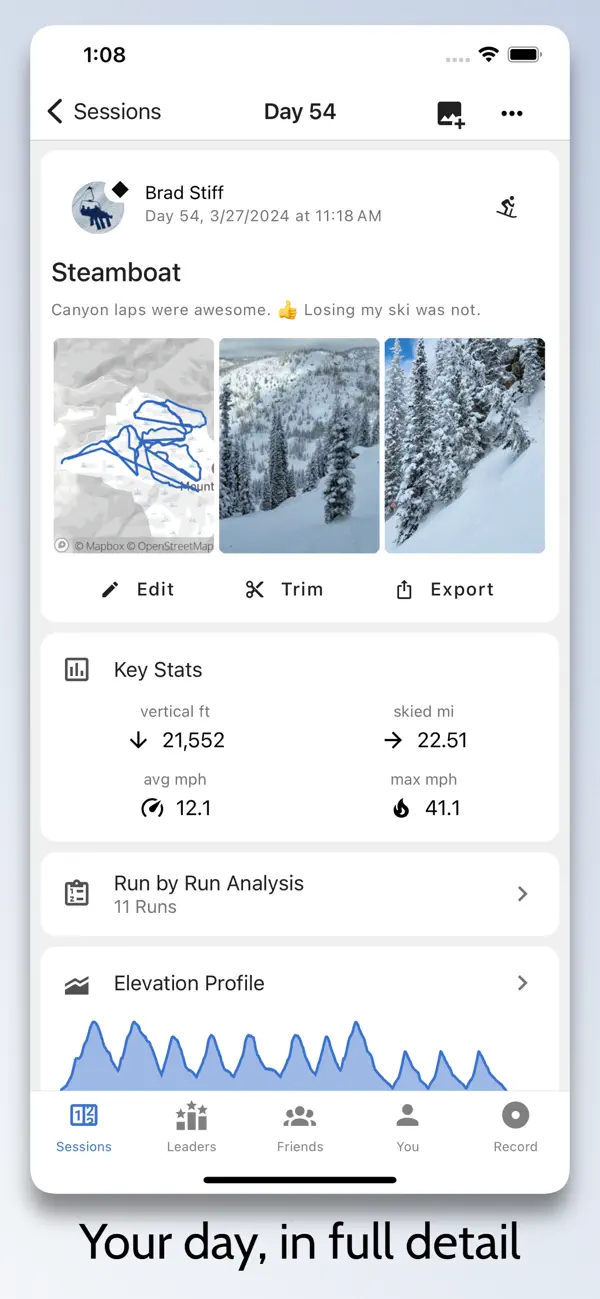We Ski & Snowboard Tracker screenshot 4