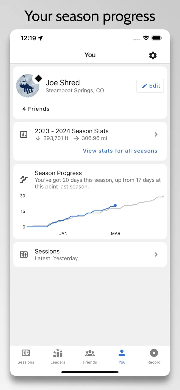 We Ski & Snowboard Tracker screenshot 2