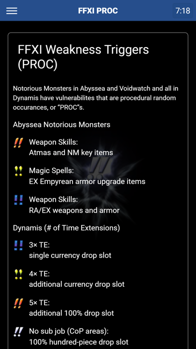 Weakness - FFXI PROC Triggers screenshot 5
