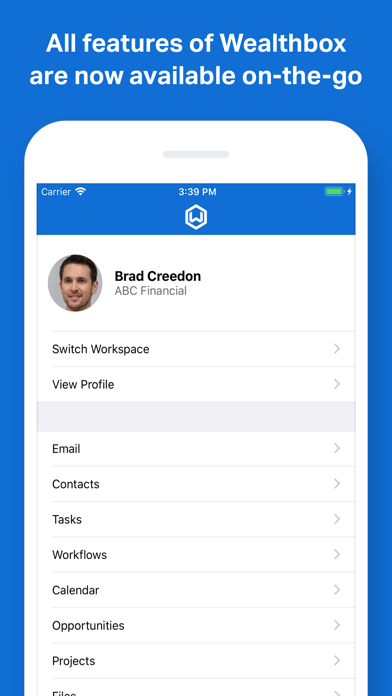 Wealthbox screenshot 1