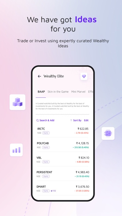 Wealthy: Stocks & Mutual Funds screenshot 2