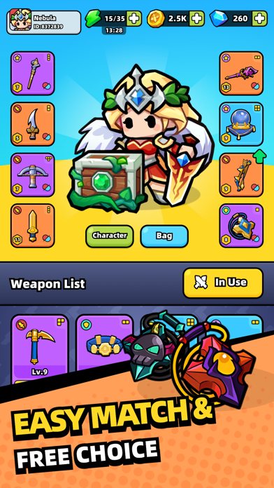 Weapon Master: Backpack Battle screenshot 1