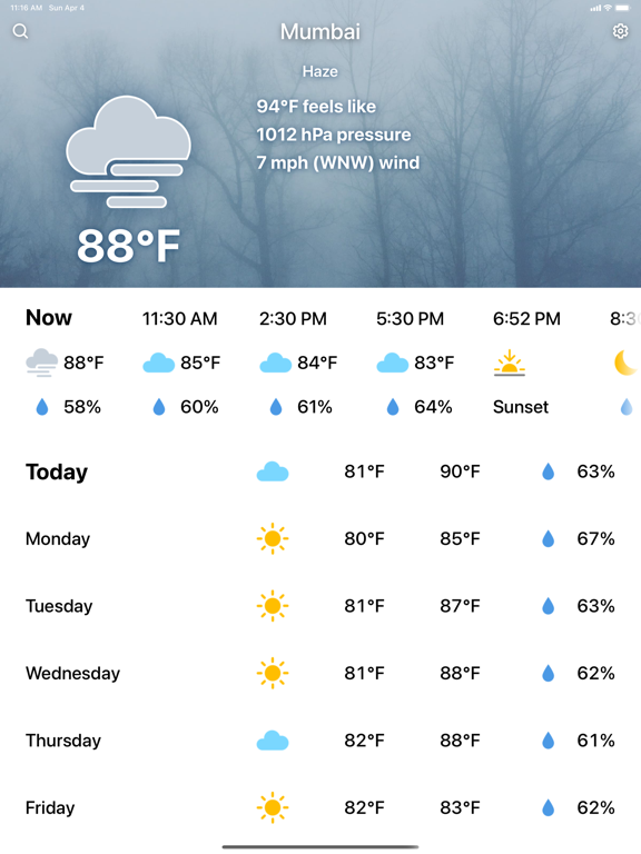 Weather and Climate Tracker screenshot 2