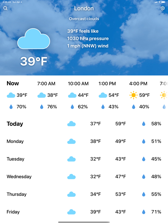 Weather and Climate Tracker screenshot 1