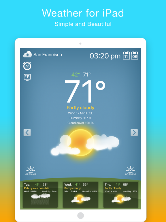 Weather for iPad! screenshot 5
