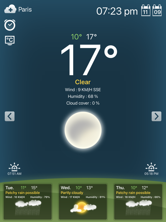 Weather for iPad! screenshot 1