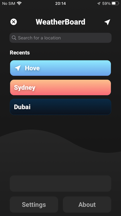 WeatherBoard screenshot 1