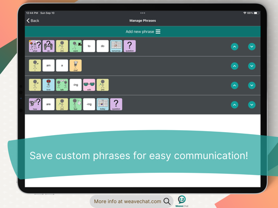 Weave Chat AAC screenshot 6