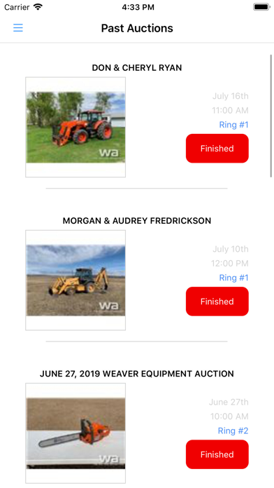 Weaver Auctions screenshot 3