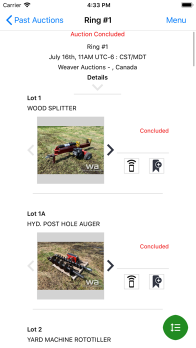 Weaver Auctions screenshot 2