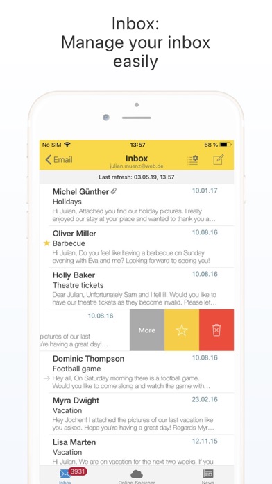 WEB.DE - Mail, Cloud & News screenshot 4