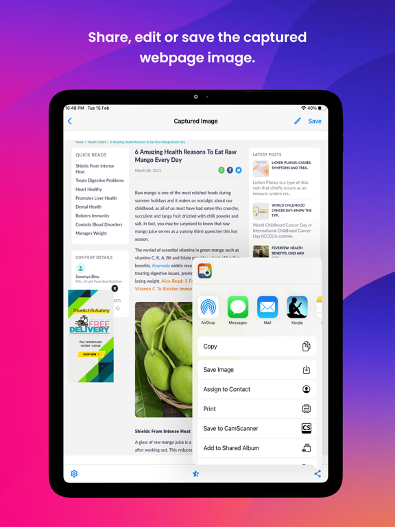 Web2Pics: Full Page Screenshot screenshot 3