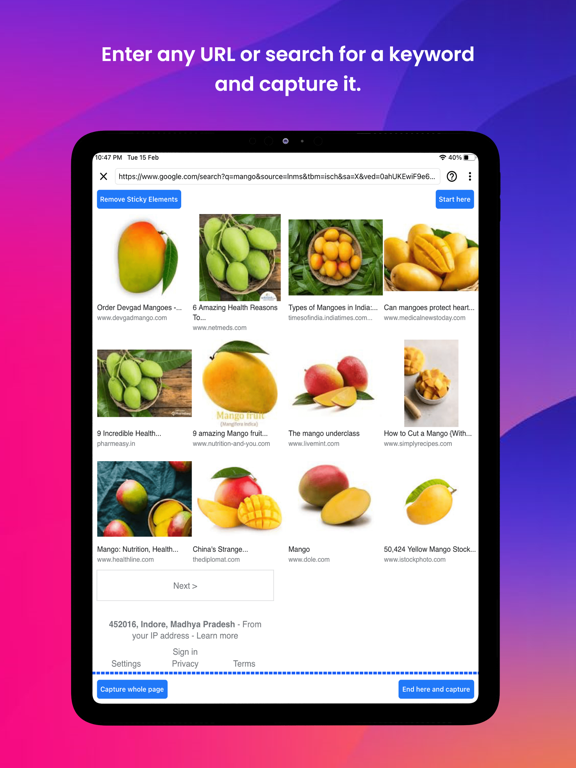 Web2Pics: Full Page Screenshot screenshot 7