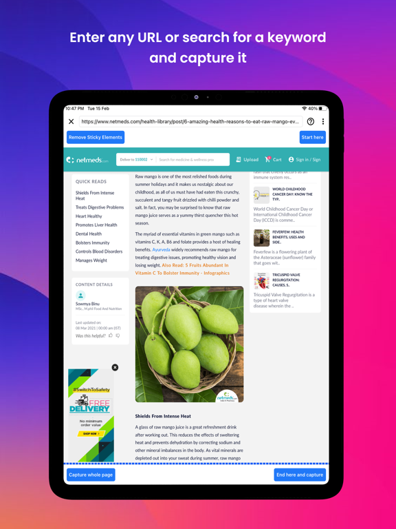Web2Pics: Full Page Screenshot screenshot 4