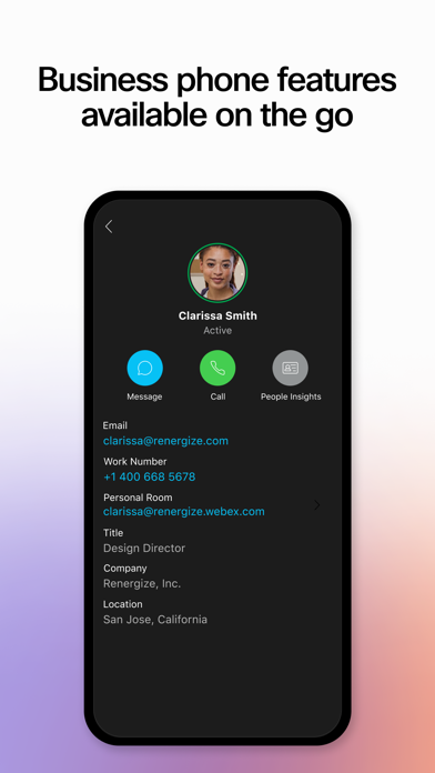 Webex screenshot 1