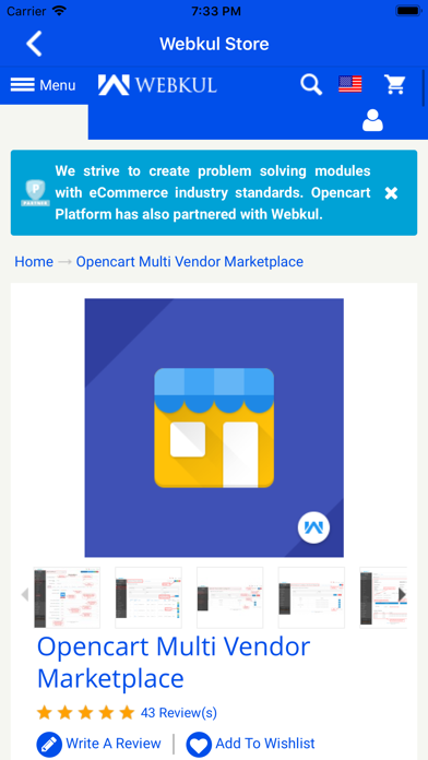 Webkul Store screenshot 1