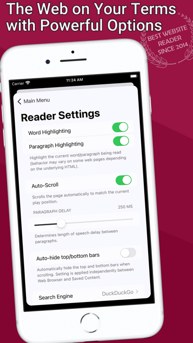 WebOutLoud: Web Text to Speech screenshot 4