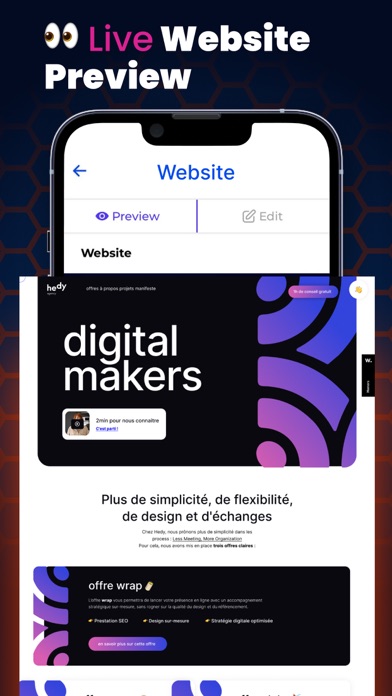 Website design and builder screenshot 2