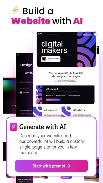 Website design and builder screenshot 5