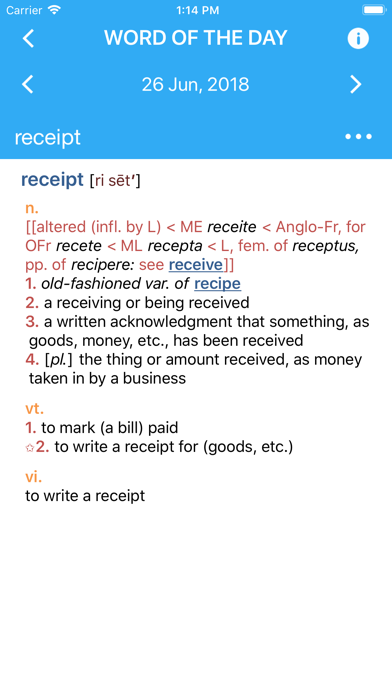 Webster’s College Dictionary screenshot 5