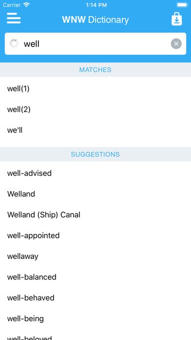 Webster’s College Dictionary screenshot 4