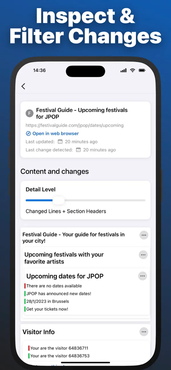 WebWatch: Website Monitor screenshot 4
