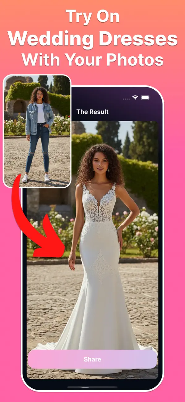 Wedding Dress AI - BrideMe screenshot 4
