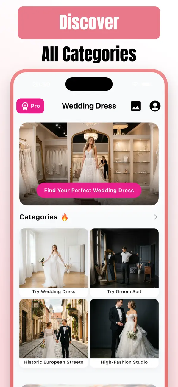 Wedding Dress Try On: Bride AI screenshot 1