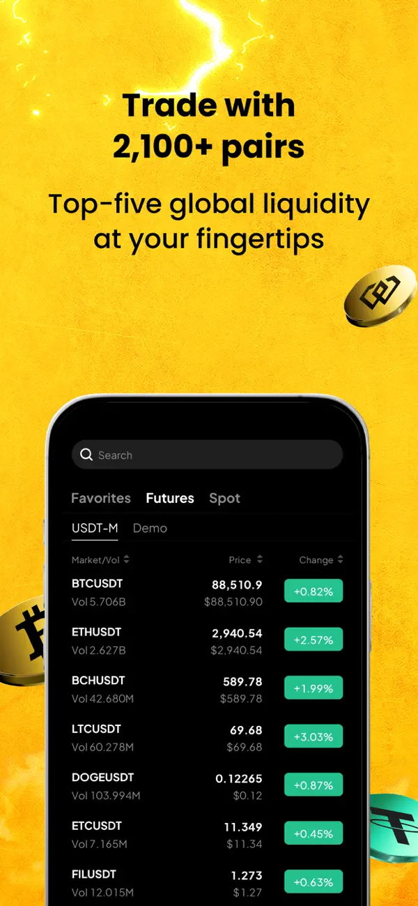 WEEX - Buy Bitcoin & Crypto screenshot 3