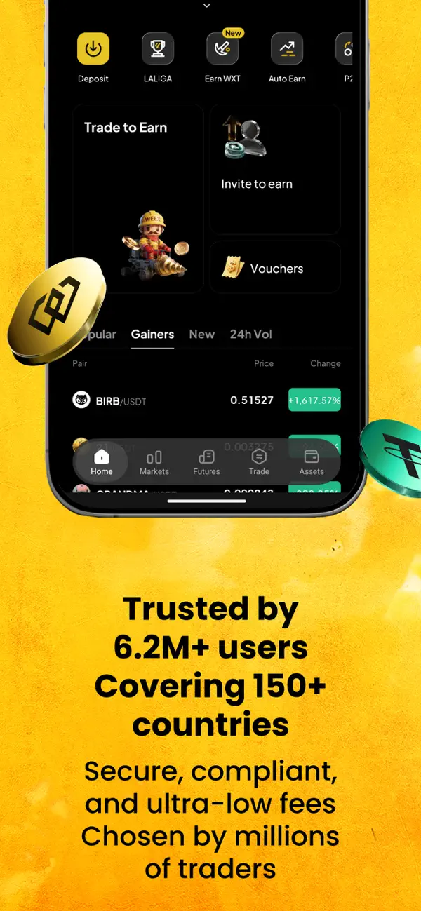 WEEX - Buy Bitcoin & Crypto screenshot 5