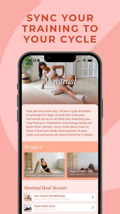 WeGLOW: Home Workout for Women screenshot 1