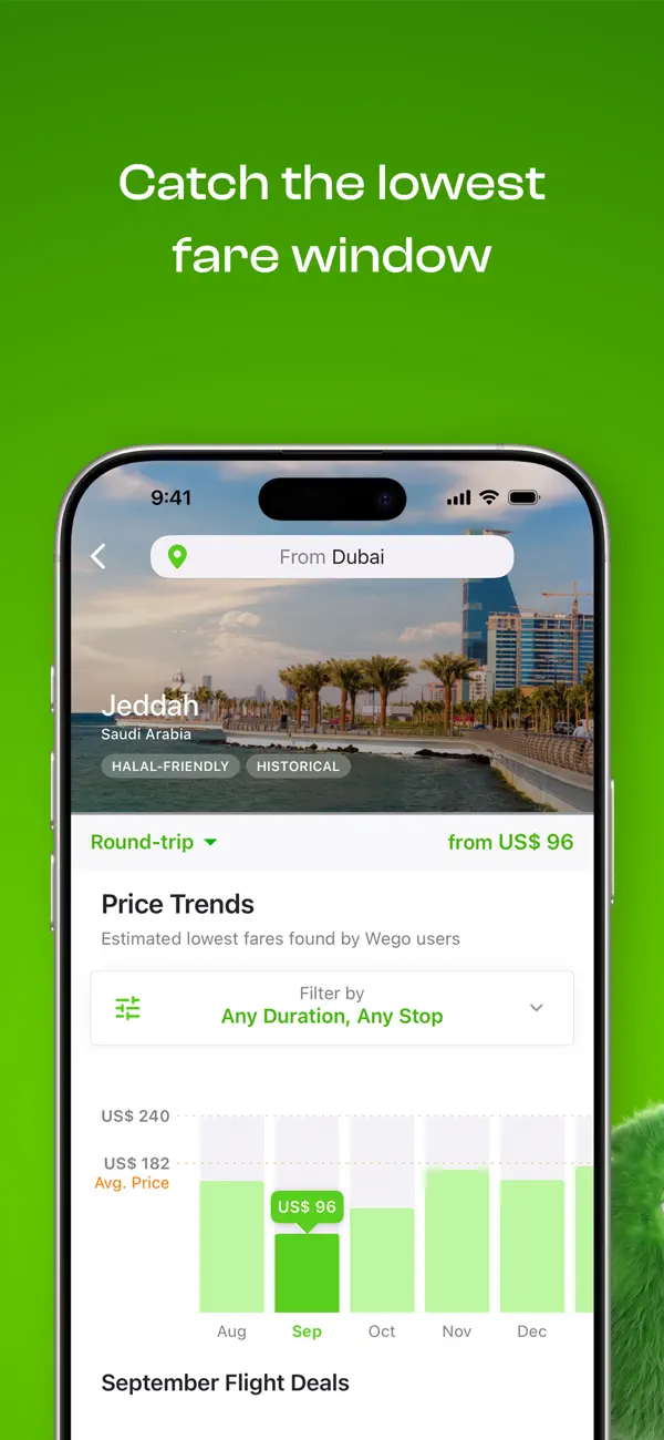 Wego Flights & Hotels Booking screenshot 1