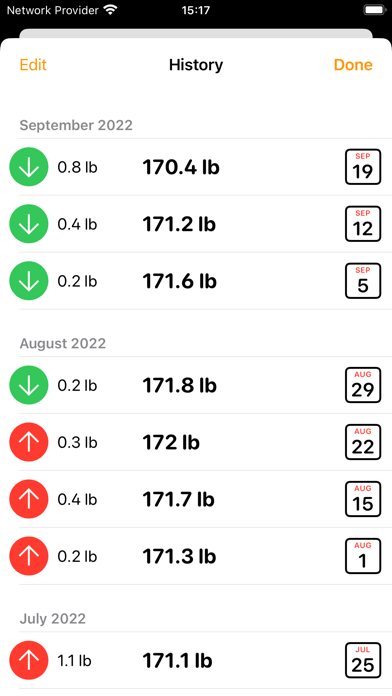 Weigh In: Weight Tracker screenshot 3