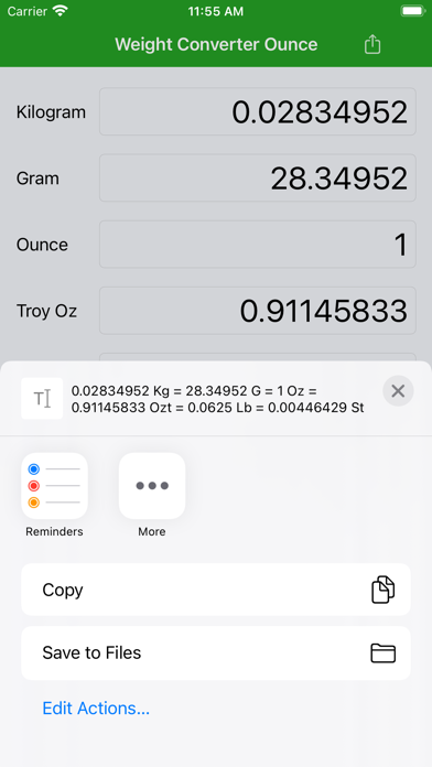 Weight Converter Ounce screenshot 2