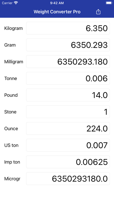 Weight Converter Pro screenshot 3