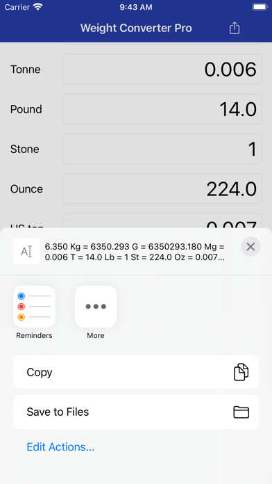 Weight Converter Pro screenshot 1