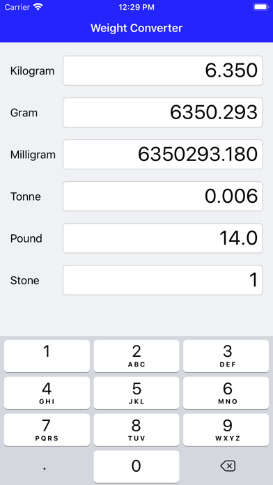 Weight Converter St, Lb, Kg, G screenshot 1