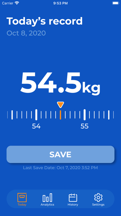 Weight-Log screenshot 1