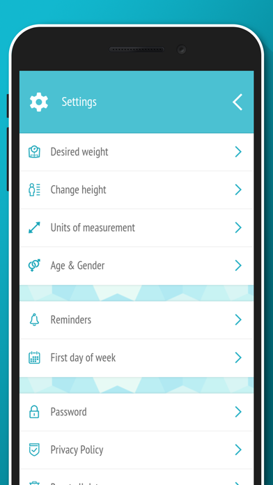 Weight loss tracker - BMI screenshot 2