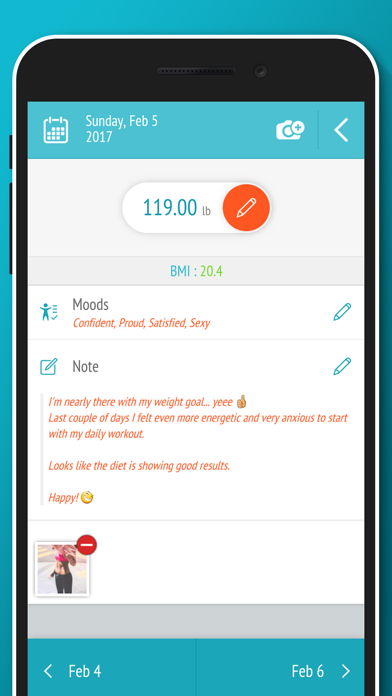Weight loss tracker - BMI screenshot 3